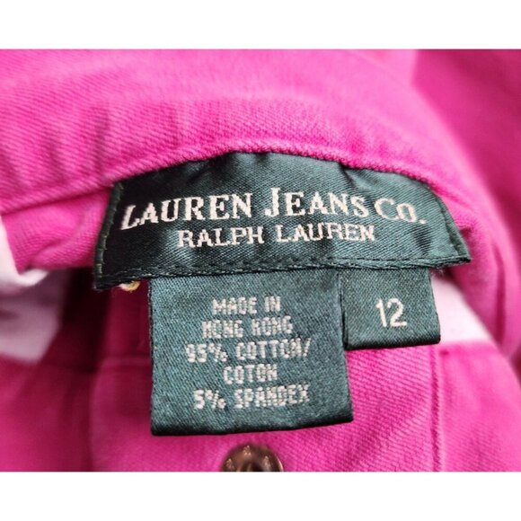 Lauren Jean Co Ralph Lauren Pink Mid Rise Capris Women's Size 12 - Picture 3 of 12